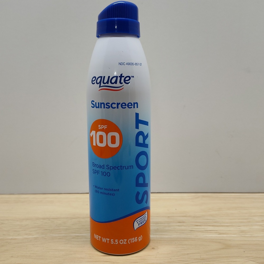 Equate Sport Broad Spectrum Sunscreen, SPF 100, 5.5 oz Exp 06/27